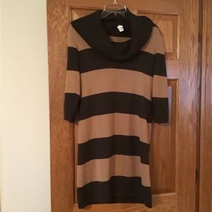 Ann Taylor Petite Cowl Neck Sweater Dress SP